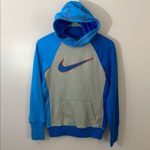 Nike Blue and Gray Sweater with Sporty Design